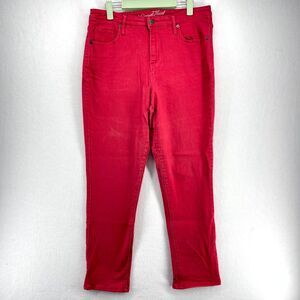 Universal Thread High Rise Straight Red Jean Pants Women Size 12